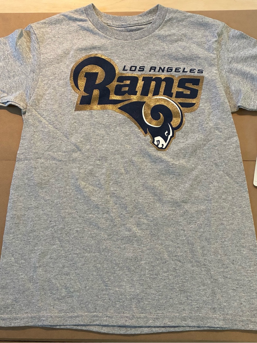 Los Angeles Rams NFL Youth T-shirt Gray Size M 10/12